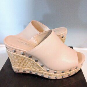 Charles By Charles David Cream Mules with Sleek Design